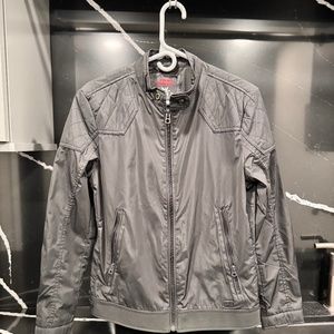 Black Diesel Cafe Moto-Inspired Jacket w Teflon
